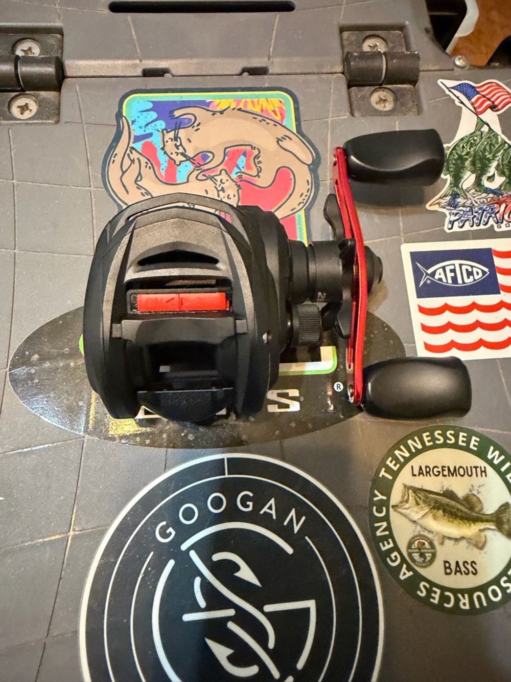 Abu Garcia Black Max Baitcasting Fishing Reel - Black with Red Accents
